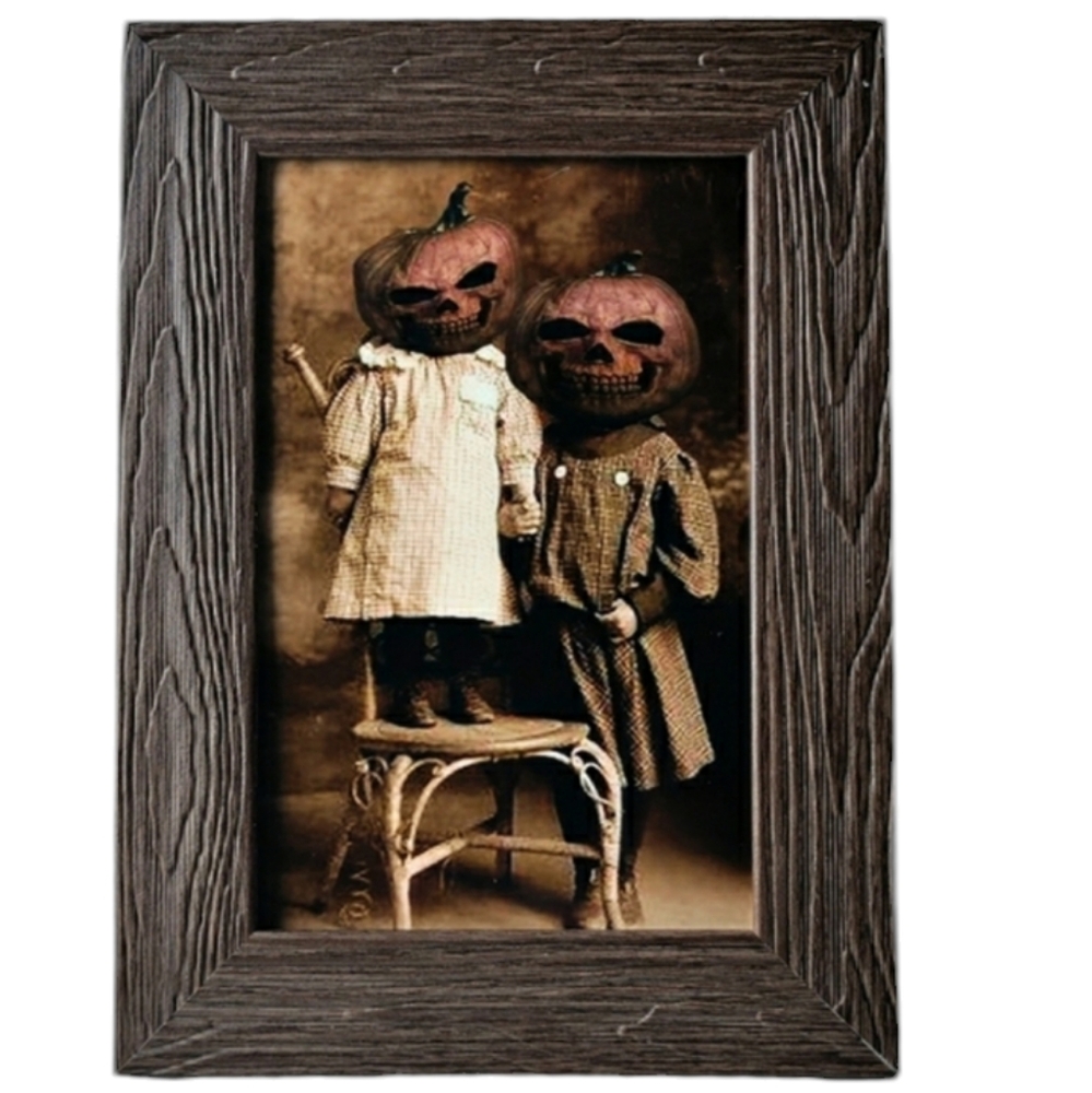 Halloween Vintage Look Pumpkin Kids Edgy Gothic Fall October Autumn Creepie Fun